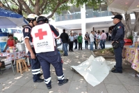 Viernes 20 de marzo del 2015. Tuxtla Gutiérrez. En el parque Santo Domingo fallece una militante del partido revolucionario