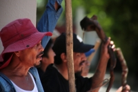 20230811. Tuxtla. Militantes del MOCRI se manifiestan esta maÃ±ana en las instalaciones de la Judicatura Federal en Chiapas a 6 aÃ±os del asesinato del lider AJP