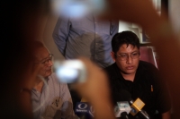 Jueves 17 de enero del 2019. Tuxtla Gutiérrez. Representantes del Mocri-Cnpa-Mn en conferencia de prensa hablan sobre la violencia desatada en la comunidad de Amatan en días pasados.