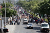 Jueves 11 de noviembre. Militantes de la organización MOCRI-CNPA marchan por las calles de la ciudad de Tuxtla Gutiérrez para exigir que sea aplicado el estado de derecho en los problemas sociales que han aquejado a esta organización desde hace varios año
