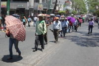 Jueves 9 de abril del 0215. Tuxtla Gutiérrez. La organización MOCRI CNPA EZ marcha esta tarde conmemorando un aniversario de Emiliano Zapata.