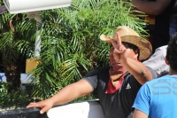 Jueves 31 de octubre del 2013. Chiapa de Corzo. La PFP interviene en la caseta de cobro de la autopista entre San Cristóbal y Tuxtla Gutiérrez, donde un grupo de jóvenes y campesinos mantenían tomadas las instalaciones en pugna con el movimiento magisteri