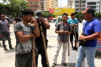 Miércoles 19 de septiembre del 2018. Tuxtla Gutiérrez. La organización MOCRI CNPA EZ continúa protestando en los hospitales de la ciudad