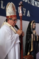 Domingo 2 de junio del 2019. Tuxtla Gutiérrez. Fabio Martínez Castilla, Arzobispo de Tuxtla dedica su mensaje dominical a las familias de los fallecidos en el accidente de Maltrata