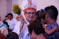 Domingo 2 de junio del 2019. Tuxtla Gutiérrez. Fabio Martínez Castilla, Arzobispo de Tuxtla dedica su mensaje dominical a las familias de los fallecidos en el accidente de Maltrata