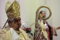 Domingo 2 de enero. Monseñor Rogelio Cabrera, arzobispo de Tuxtla Gutiérrez durante la homilía de este primer domingo del año.