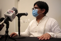 Jueves 3 de septiembre del 2020. Tuxtla Gutiérrez. Conferencia del joven aspirante Morenista Gibrán Ramírez Reyes