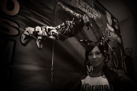Viernes 22 de octubre. Las bellezas se hacen presentes durante la conferencia de prensa del evento de los X-Pilot´s que se llevara a cabo este sábado en el autodromo Chiapas.