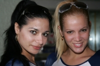 Viernes 22 de octubre. Las bellezas se hacen presentes durante la conferencia de prensa del evento de los X-Pilot´s que se llevara a cabo este sábado en el autodromo Chiapas.