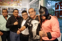 Jueves 19 de septiembre del 2019. Tuxtla Gutiérrez. La familia luchistica en Chiapas se reúne en el Festival de Lucha Libre en la librería José Emilio Pacheco