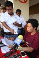Martes 11 de febrero del 2014. Tuxtla Gutiérrez, Chis.  Arte Acción y el colectivo en Chiapas para la Libertad de Yakiri dan a conocer las jornadas de actividades que se llevaran a cabo en los próximos días para exigir a las autoridades la pronta liberaci