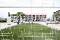 Miércoles 11 de junio del 2014. Tuxtla Gutiérrez. La plaza central de la capital del estado de Chiapas se prepara para vivir la pasión del mundial organizando torneos de fut bol rápido y pantallas gigantes para la retrasmisión de los partidos de la copa m