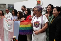 Miércoles 23 de octubre del 2019. Tuxtla Gutiérrez. Durante el Conversatorio para el reconocimiento de la identidad de género como un derecho humano, este medio día en el Congreso de Chiapas
