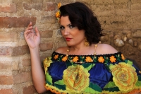 Viernes 10 de enero del 2014. Chiapa de Corzo. La Chiapaneca. Las bellas mujeres de Chiapa de Corzo visten con coquetería y pundonor el que es considerado uno de los trajes tradicionales más bellos de México.