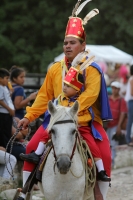 Sábado 8 de agosto del 2015. Chiapa de Corzo. Los Alférez y Naguares recorren las calles de la comunidad ribereña y culminan en recorrido en la representación de las batallas y luchas de las comunidades indígenas de la depresión central de Chiapas durante