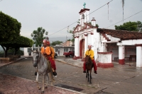 Jueves 8 de agosto del 2019. Chiapa de Corzo. El recorrido de Los Alférez y Naguares durante el recorrido durante las celebraciones patronales de Santo Domingo.