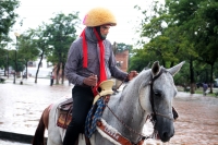 Jueves 8 de agosto del 2019. Chiapa de Corzo. El recorrido de Los Alférez y Naguares durante el recorrido durante las celebraciones patronales de Santo Domingo.