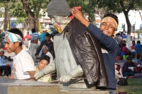 Domingo 11 de diciembre del 2016. Chiapa de Corzo. Los peregrinos recorren las carreteras chiapanecas para visitar las diferentes ermitas para venerar a la virgen de Guadalupe