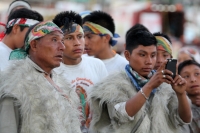 Domingo 11 de diciembre del 2016. Chiapa de Corzo. Los peregrinos recorren las carreteras chiapanecas para visitar las diferentes ermitas para venerar a la virgen de Guadalupe