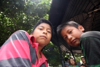 Sábado 28 de junio del 2014. Tuxtla Gutiérrez. En un kiosco en las cercanías de la Catedral de San Marcos.