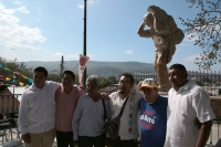 20231214. Chiapa de Corzo. Develación de la estatua conmemorativa del Niño Florero en la Iglesia del Calvario.