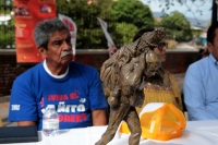 20231214. Chiapa de Corzo. Develación de la estatua conmemorativa del Niño Florero en la Iglesia del Calvario.