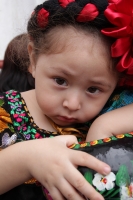 Lunes 4 de enero del 2016. Chiapa de Corzo. Los niños Parachicos y las pequeñas Chiapanecas en el día del Niño de Atocha
