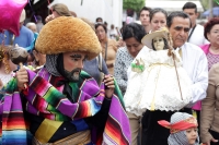 Lunes 4 de enero del 2016. Chiapa de Corzo. Los niños Parachicos y las pequeñas Chiapanecas en el día del Niño de Atocha