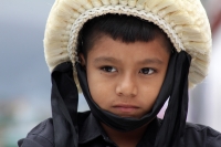 Lunes 4 de enero del 2016. Chiapa de Corzo. Los niños Parachicos y las pequeñas Chiapanecas en el día del Niño de Atocha