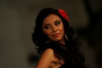 Presentación de las semifinalistas del concurso Nuestra Belleza 2010 en traje de baño y traje estilizado esta noche en la ciudad de Chiapa de Corzo.