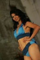 Presentación de las semifinalistas del concurso Nuestra Belleza 2010 en traje de baño y traje estilizado esta noche en la ciudad de Chiapa de Corzo.