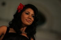 Presentación de las semifinalistas del concurso Nuestra Belleza 2010 en traje de baño y traje estilizado esta noche en la ciudad de Chiapa de Corzo.