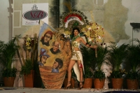 Presentación de las semifinalistas del concurso Nuestra Belleza 2010 en traje de baño y traje estilizado esta noche en la ciudad de Chiapa de Corzo.