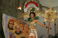 Presentación de las semifinalistas del concurso Nuestra Belleza 2010 en traje de baño y traje estilizado esta noche en la ciudad de Chiapa de Corzo.