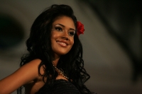 Presentación de las semifinalistas del concurso Nuestra Belleza 2010 en traje de baño y traje estilizado esta noche en la ciudad de Chiapa de Corzo.