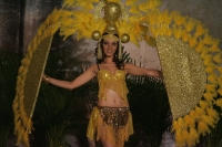 Presentación de las semifinalistas del concurso Nuestra Belleza 2010 en traje de baño y traje estilizado esta noche en la ciudad de Chiapa de Corzo.