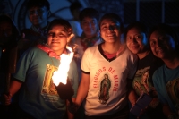 20231209. Tuxtla. Antorchas Guadalupanas en las cercanías del Parque de la marimba