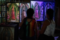 20231209. Tuxtla. Antorchas Guadalupanas en las cercanías del Parque de la marimba