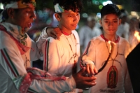 20231209. Tuxtla. Antorchas Guadalupanas en las cercanías del Parque de la marimba