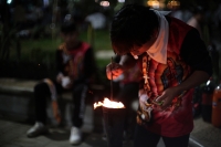 20231209. Tuxtla. Antorchas Guadalupanas en las cercanías del Parque de la marimba