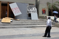 Martes 26 de mayo del 2015. Tuxtla Gutiérrez. Estudiantes normalistas de Chiapas realizan protestas este medio día en la plaza central de esta ciudad.