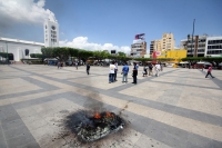 Martes 26 de mayo del 2015. Tuxtla Gutiérrez. Estudiantes normalistas de Chiapas realizan protestas este medio día en la plaza central de esta ciudad.