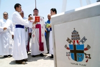 El Nuncio Apostólico Christophe Pierre durante su segundo dÃa de actividades en la ciudad de Tuxtla Gutiérrez. El Nuncio Apostólico Christophe Pierre durante su segundo dÃa de actividades en la ciudad de Tuxtla Gutiérrez.