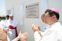 El Nuncio Apostólico Christophe Pierre durante su segundo día de actividades en la ciudad de Tuxtla Gutiérrez.