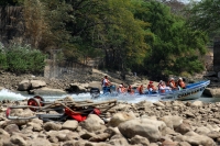 Martes 21 de febrero del 2017. Chiapa de Corzo. Los niveles del rio Grijalva presentan niveles muy bajos debido a las obras de construcción de la obra de captación de la galería filtrante de agua potable para la ciudad de Tuxtla Gutiérrez por lo que el ab