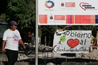 Lunes 22 de febrero. Aspecto de la construcción de la Calzada de las Etnias.