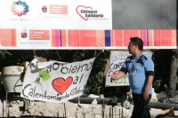 Lunes 22 de febrero. Aspecto de la construcción de la Calzada de las Etnias.