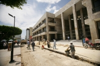 Aspecto de las obras en las vialidades del centro de la ciudad.