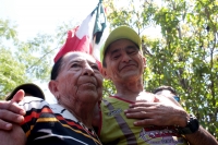 Domingo 25 de agosto del 2019. Tuxtla Gutiérrez. Don Oscar de los Santos corre por 24 horas seguidas durante su ejercicio de preparación en Parque Recreativo Caña Hueca