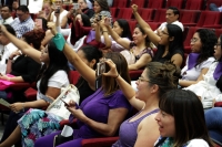 Domingo 3 de marzo del 2019. Tuxtla Gutiérrez. Grupos de mujeres feministas en la sesión extraordinaria del congreso de Chiapas donde se aprueba por unanimidad los temas referentes a la Guardia Nacional y la penalización de los delitos sexuales-digitales